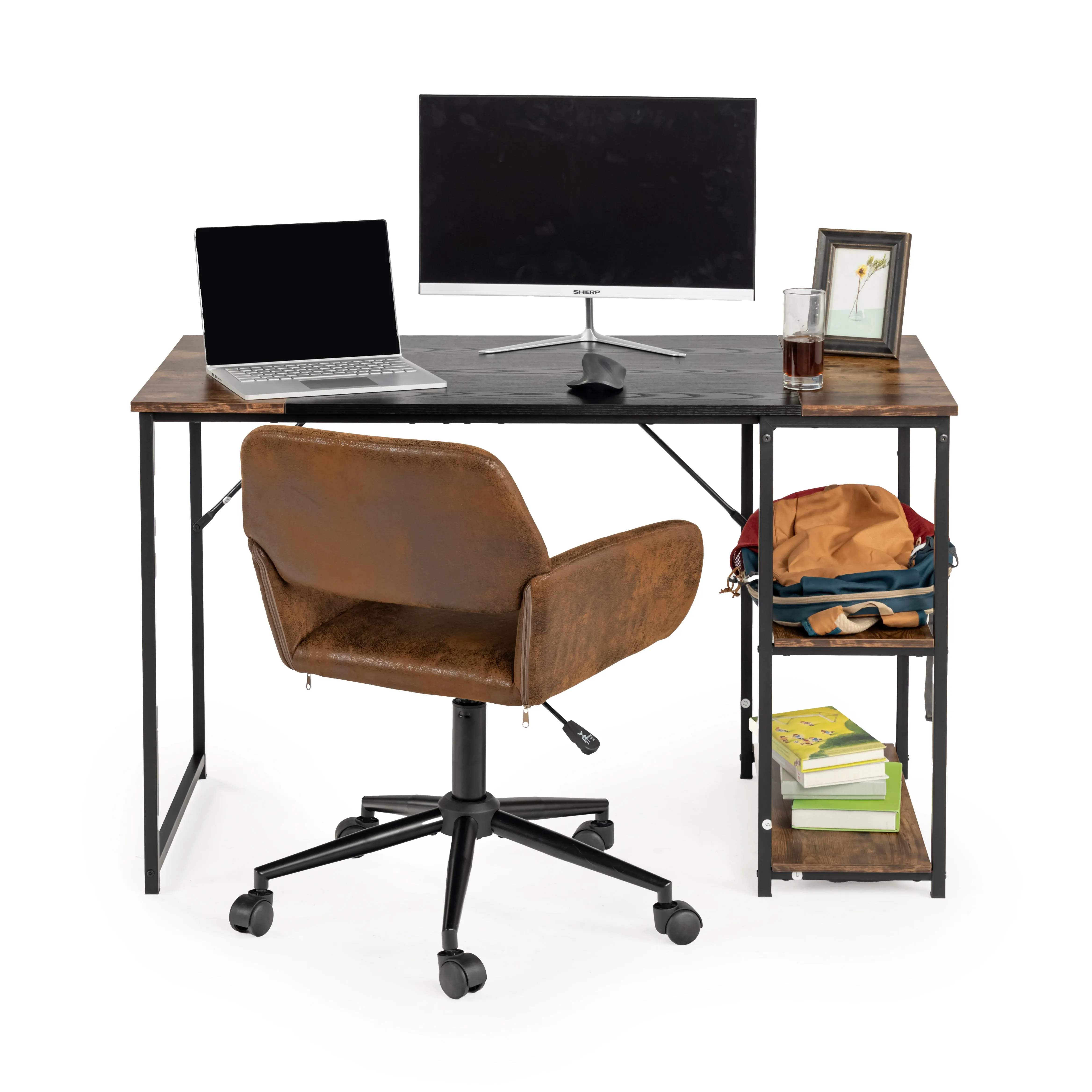 360 Degree Swivel Task Chair with Ergonomic Design, Height Adjustable For Living Room-Homy Casa