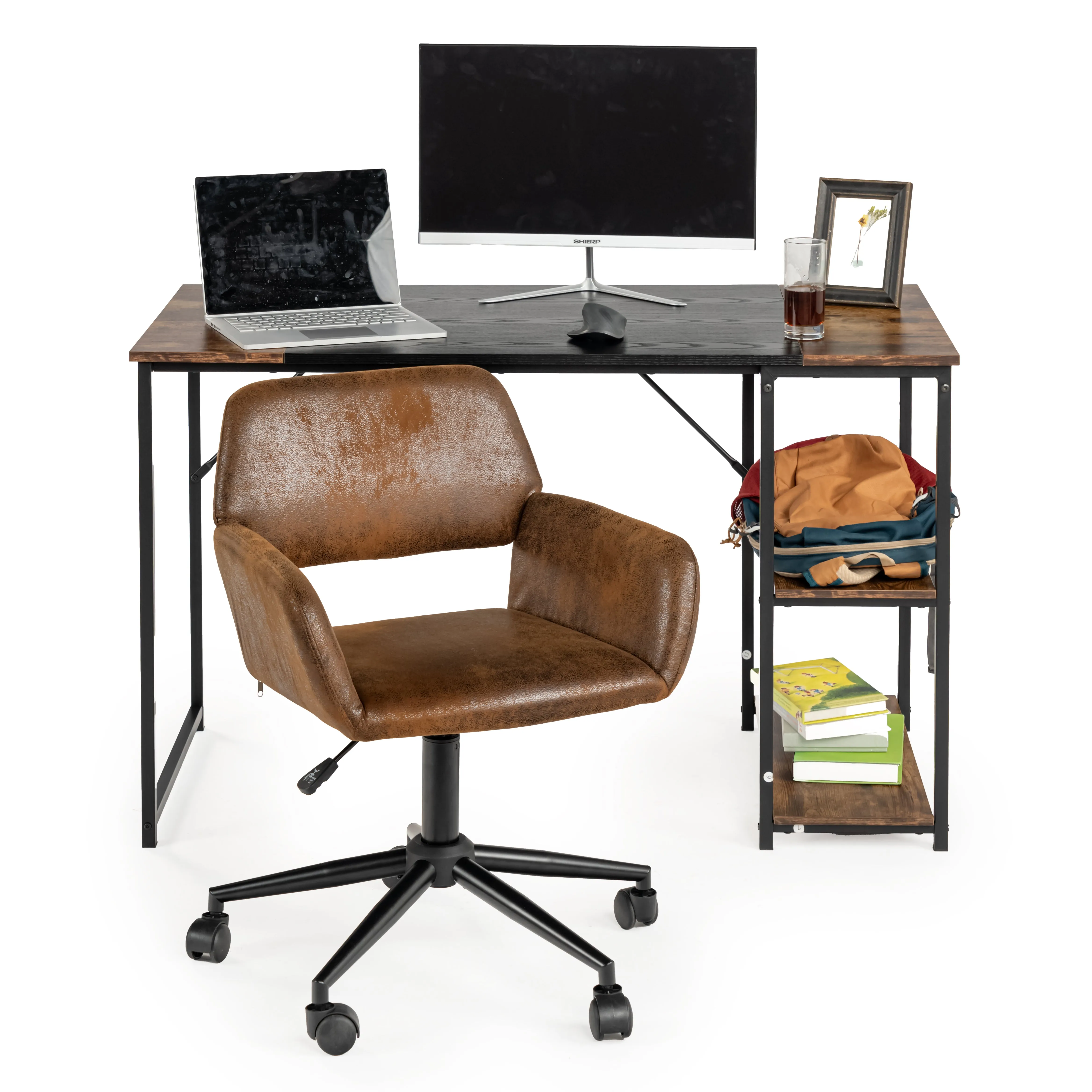 360 Degree Swivel Task Chair with Ergonomic Design, Height Adjustable For Living Room-Homy Casa