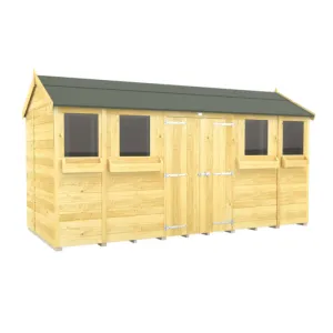 5ft x 14ft Apex Summer Shed