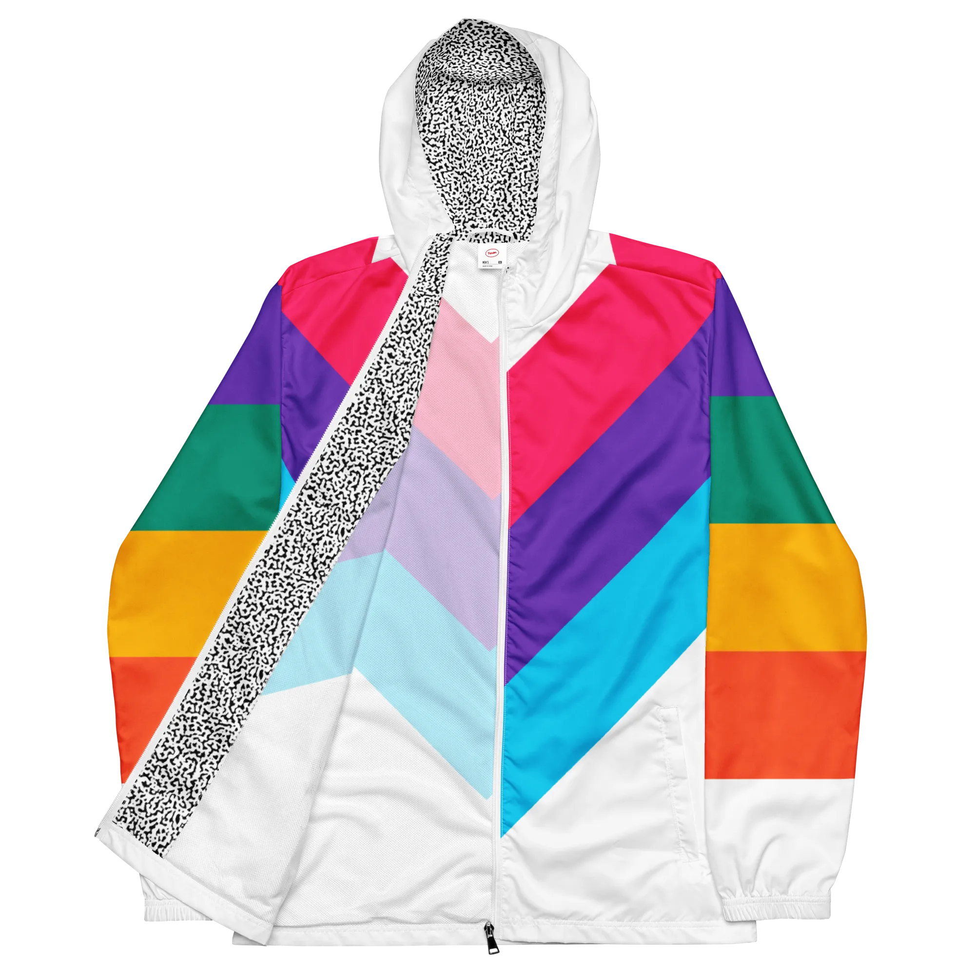 80's Rainbow Windbreaker