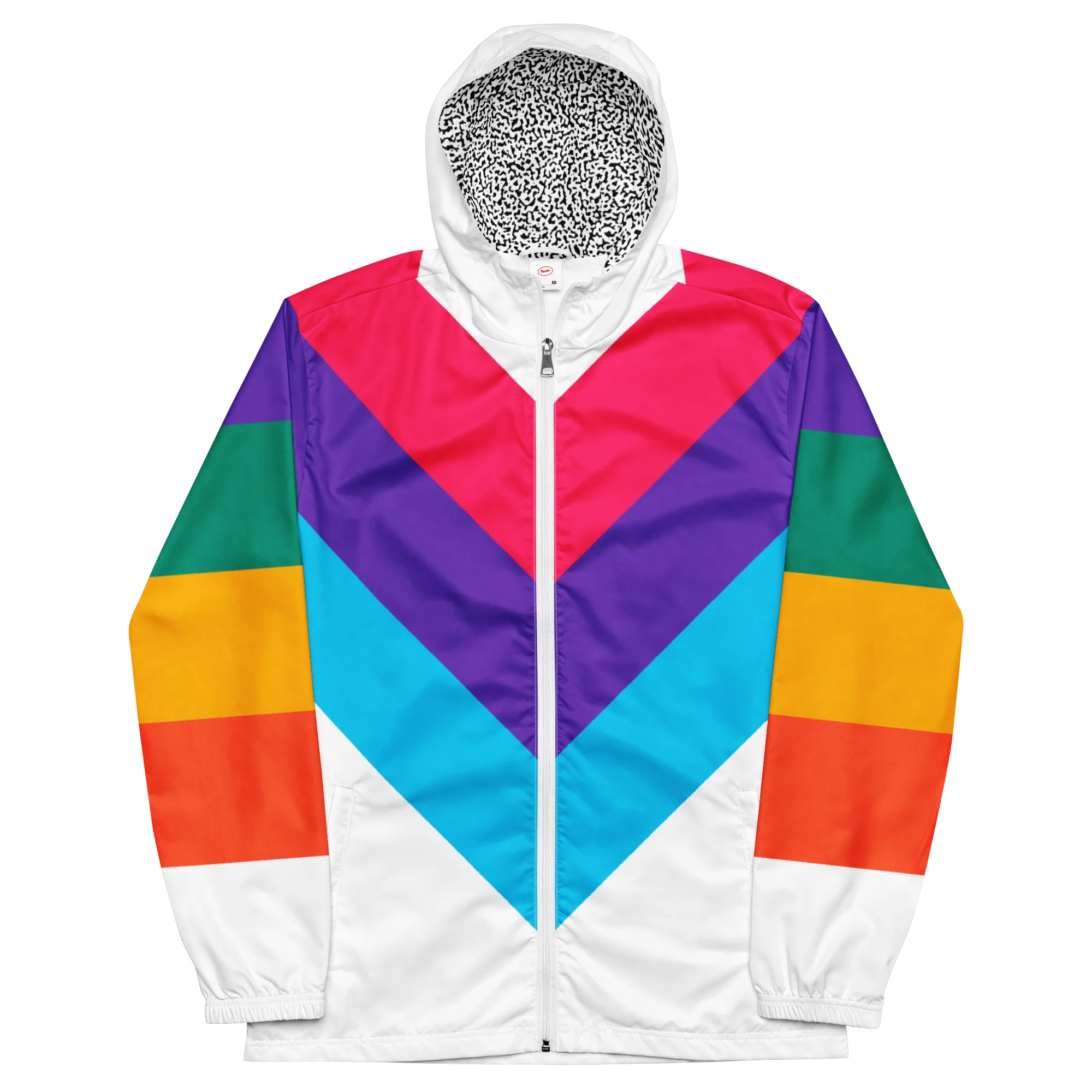 80's Rainbow Windbreaker