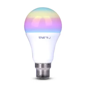 9W Smart Colour Changing Light Bulb, B22 RGB CCT Colour Changing Bulbs, Bluetooth APP Control LED Bulbs Bayonet, Dimmable RGB and White Light, Mood Light for Room Decor & Party