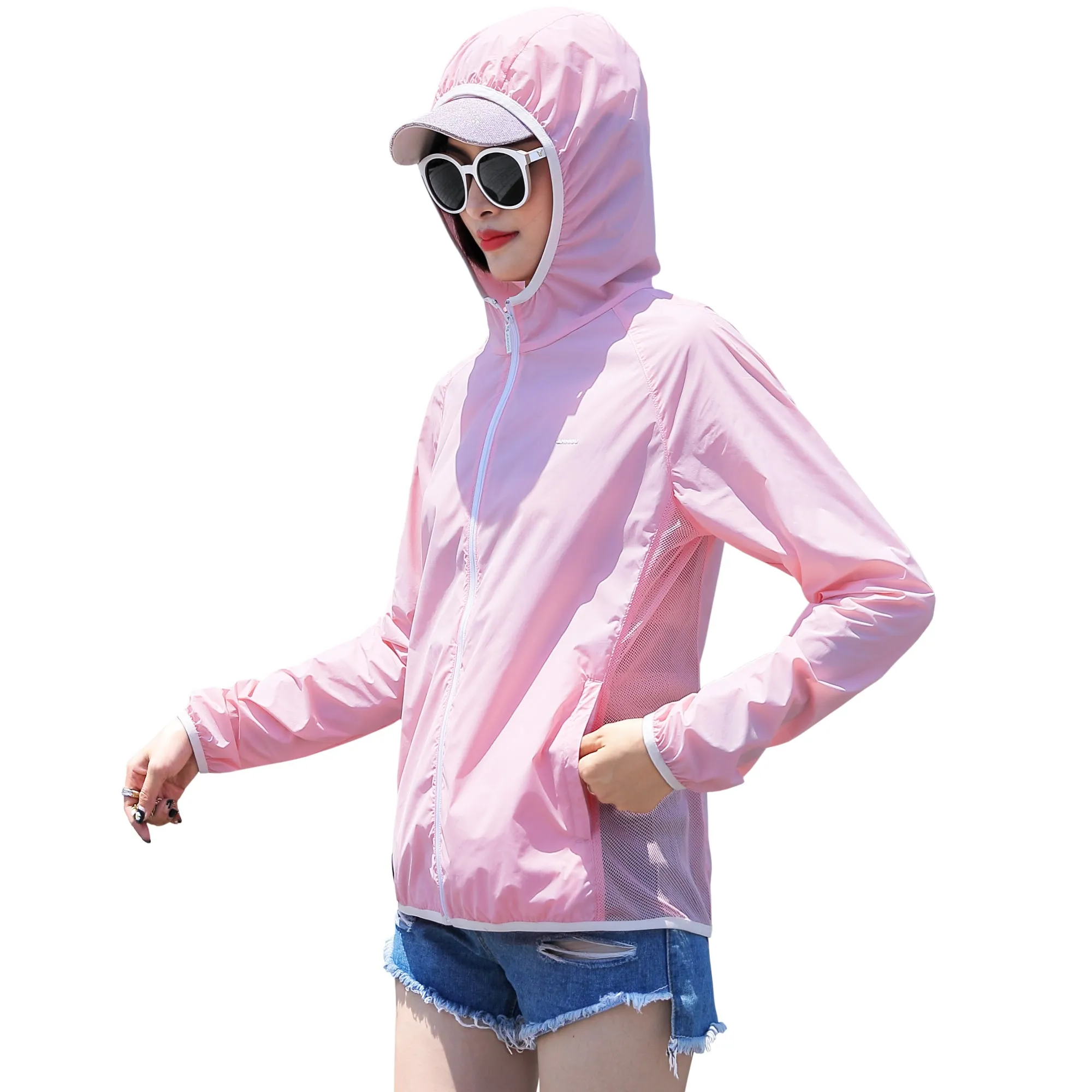 Anniou Women's Outdoor UV Hoodie Cycling Jacket