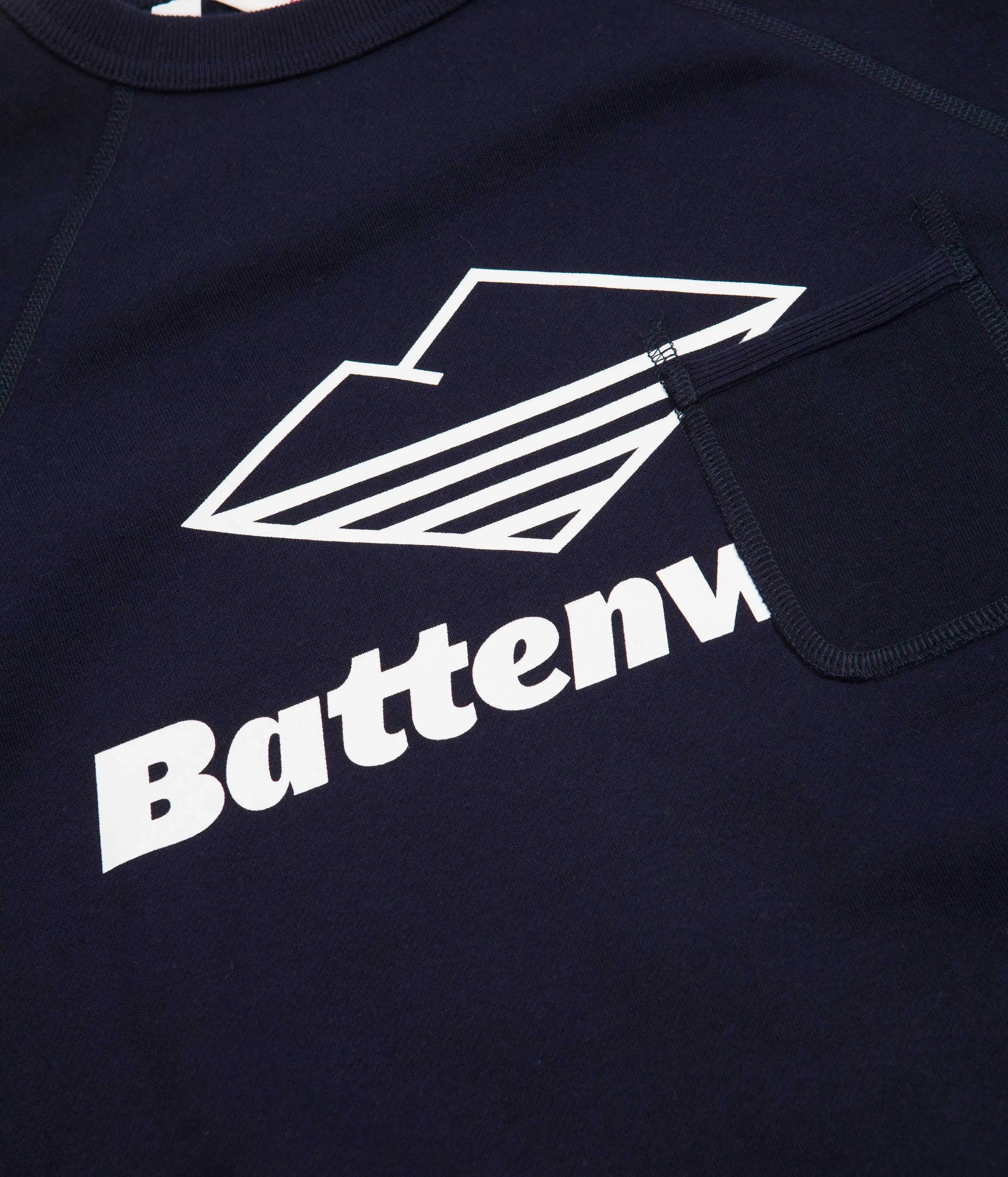 Battenwear Team Reach Up Crewneck Sweatshirt - Midnight Navy