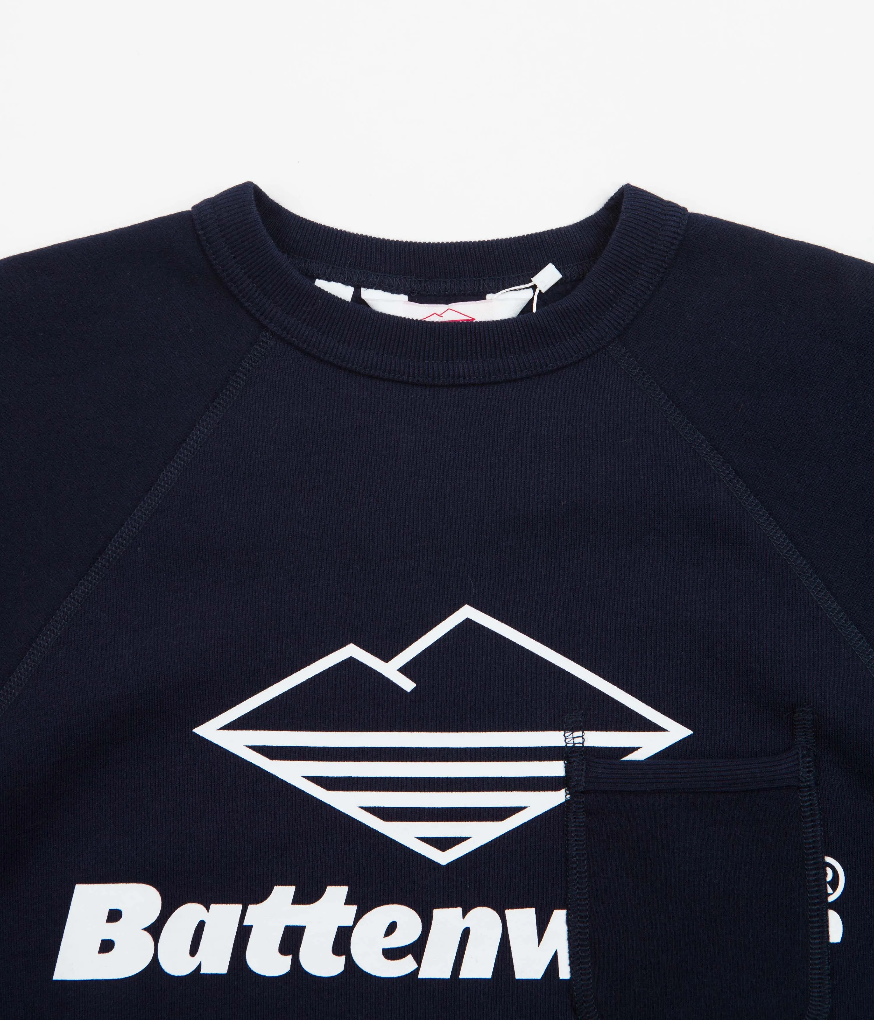 Battenwear Team Reach Up Crewneck Sweatshirt - Midnight Navy