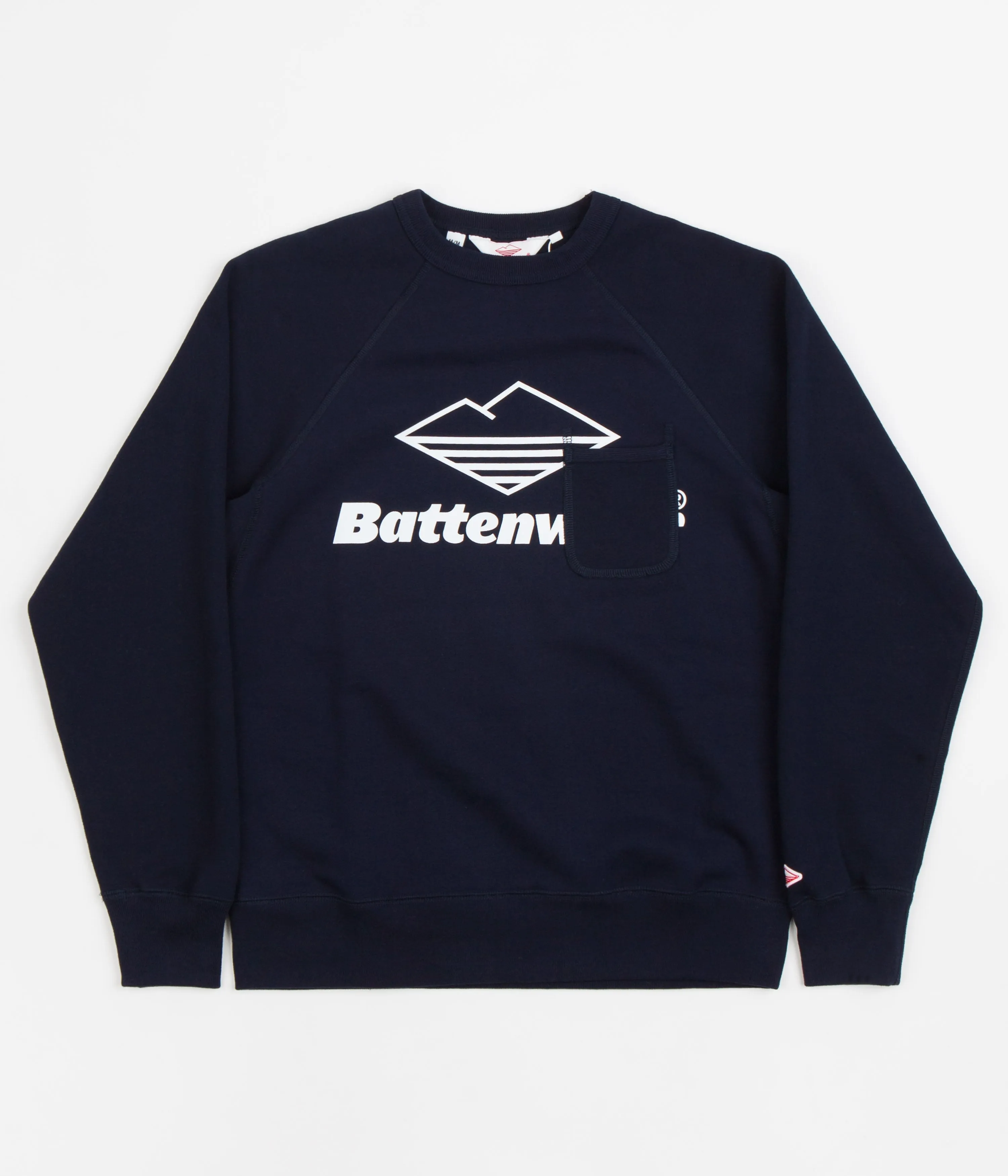 Battenwear Team Reach Up Crewneck Sweatshirt - Midnight Navy