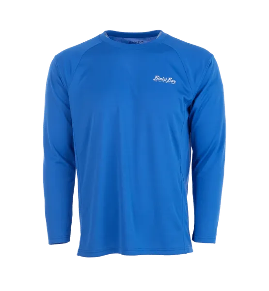 Bimini Bay Cabo Crew Long Sleeve Blue Wave Shirt