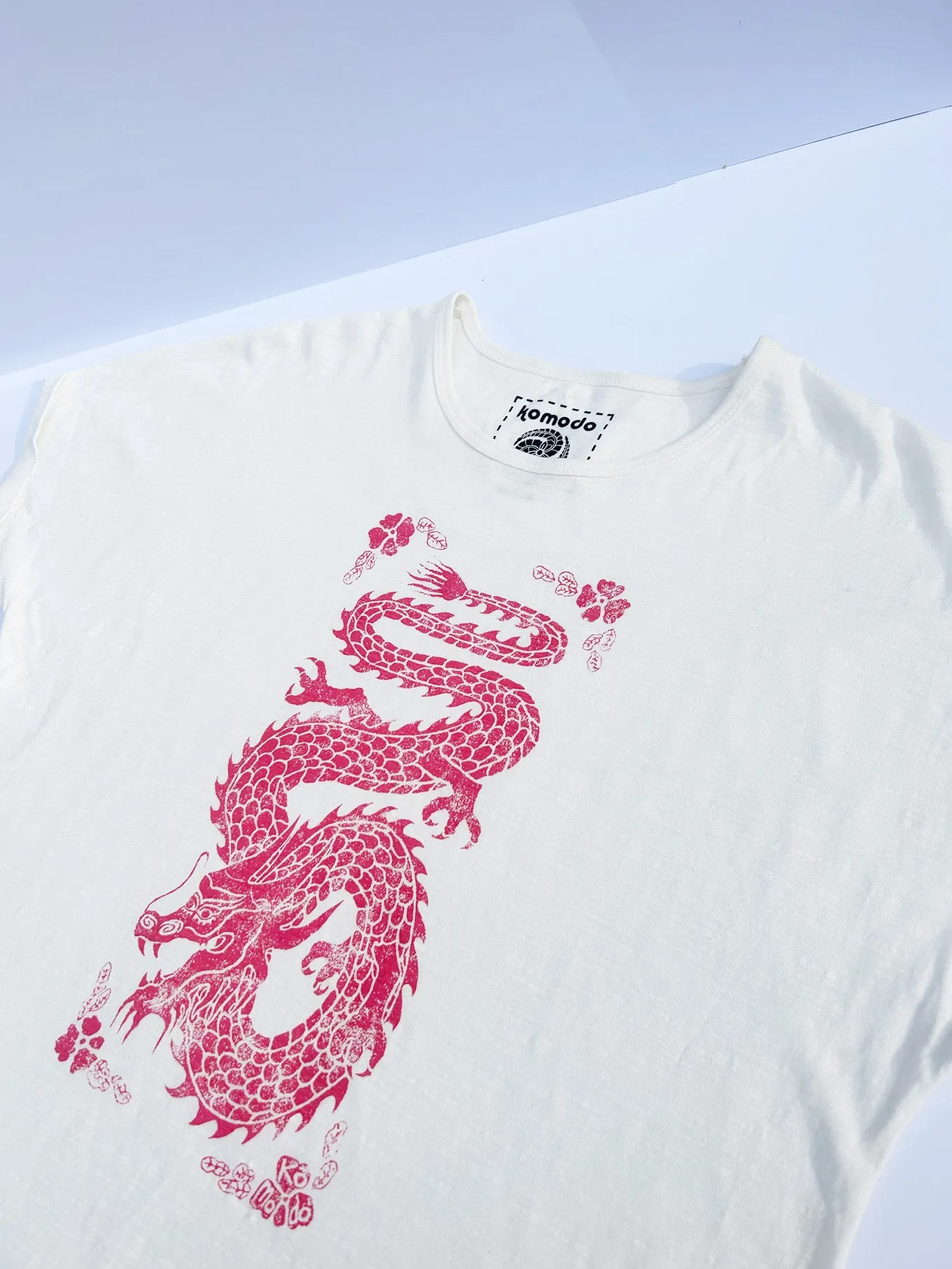 DRAGON - Organic Cotton Off White Tee