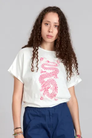 DRAGON - Organic Cotton Off White Tee