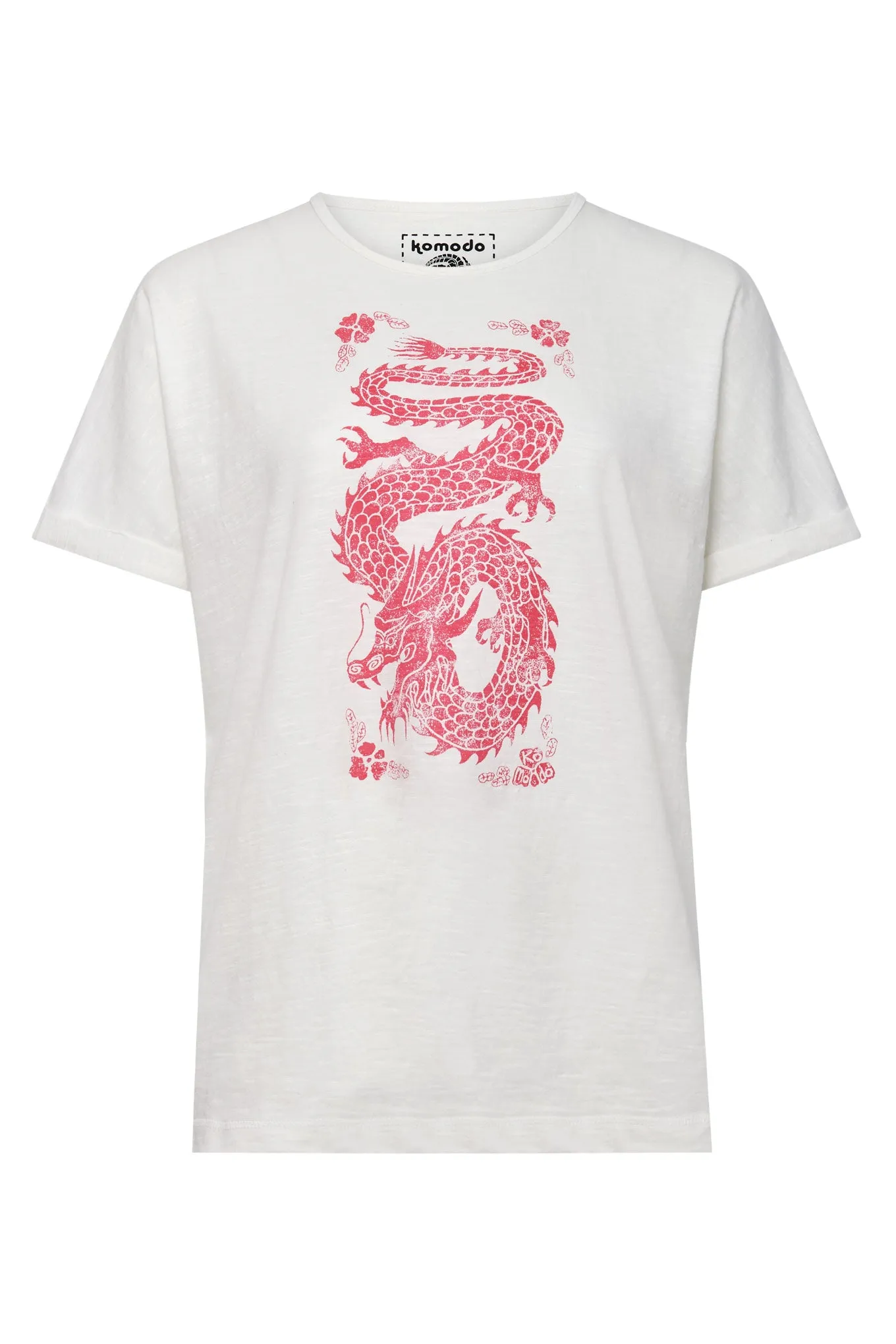 DRAGON - Organic Cotton Off White Tee