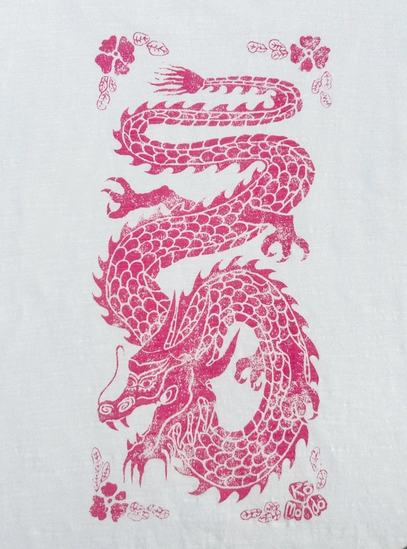 DRAGON - Organic Cotton Off White Tee