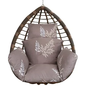 Egg Chair Hanging Basket Seat Soft Cushion with Headrest