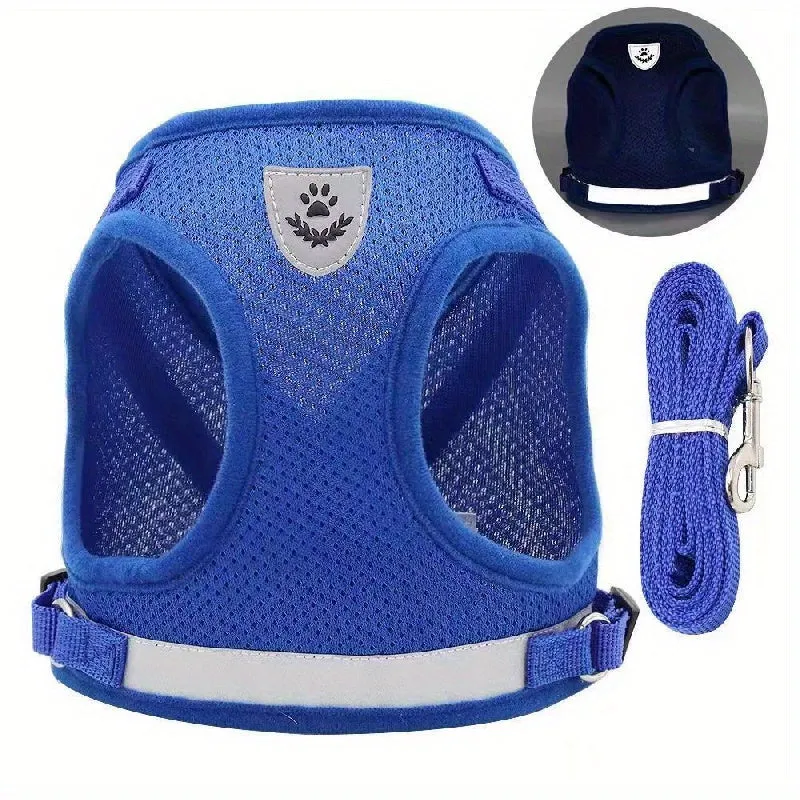 EscapeProof Cat Harness Set Breathable Adjustable Reflective  Easy Control