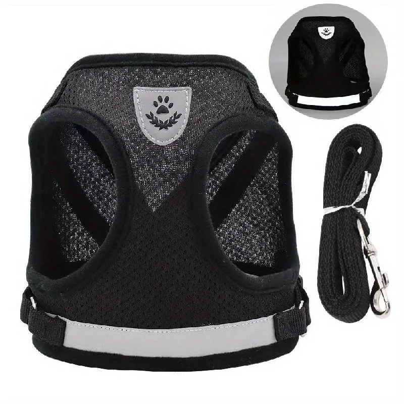 EscapeProof Cat Harness Set Breathable Adjustable Reflective  Easy Control