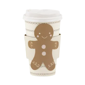 Gingerbread To Go Cups - set of 8