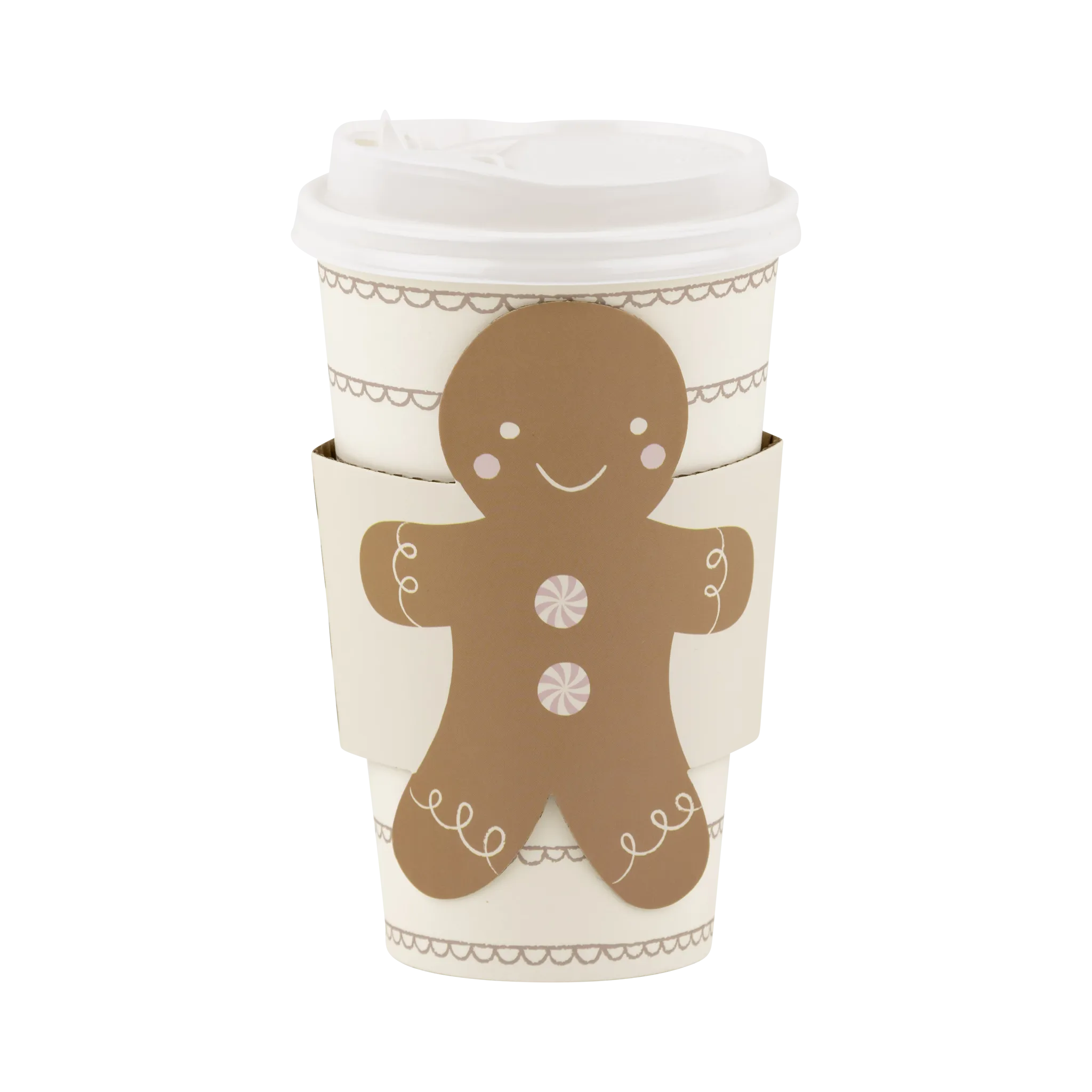 Gingerbread To Go Cups - set of 8