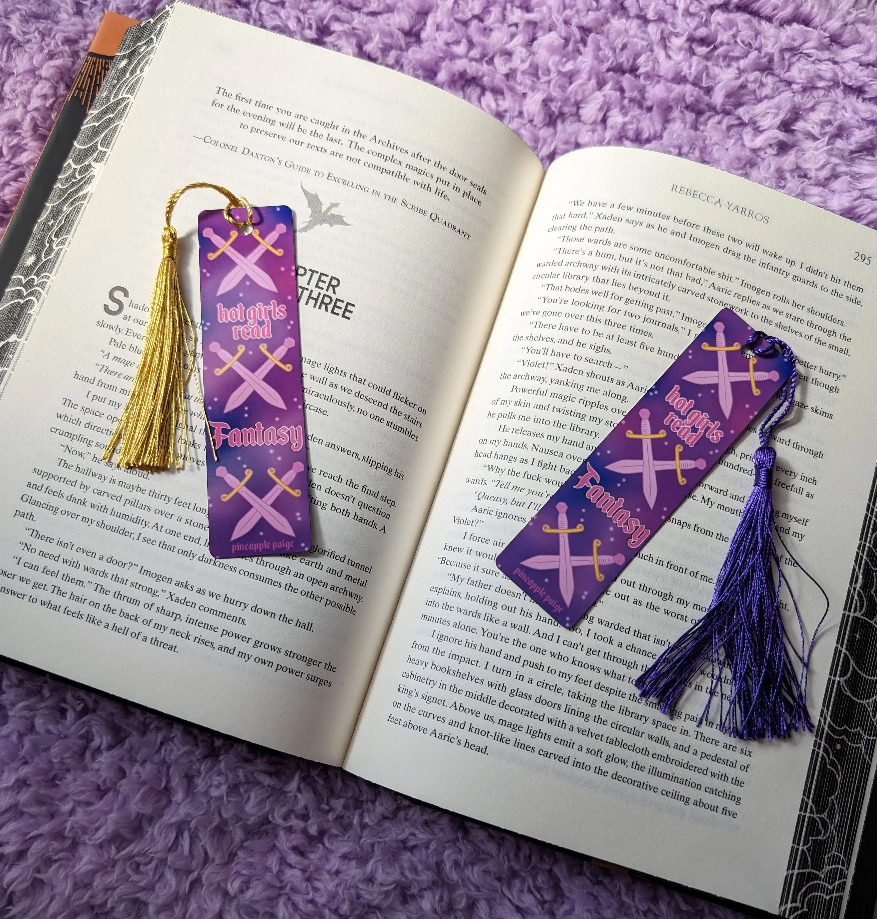 Hot Girls Read Fantasy - Metal Sublimation Bookmark