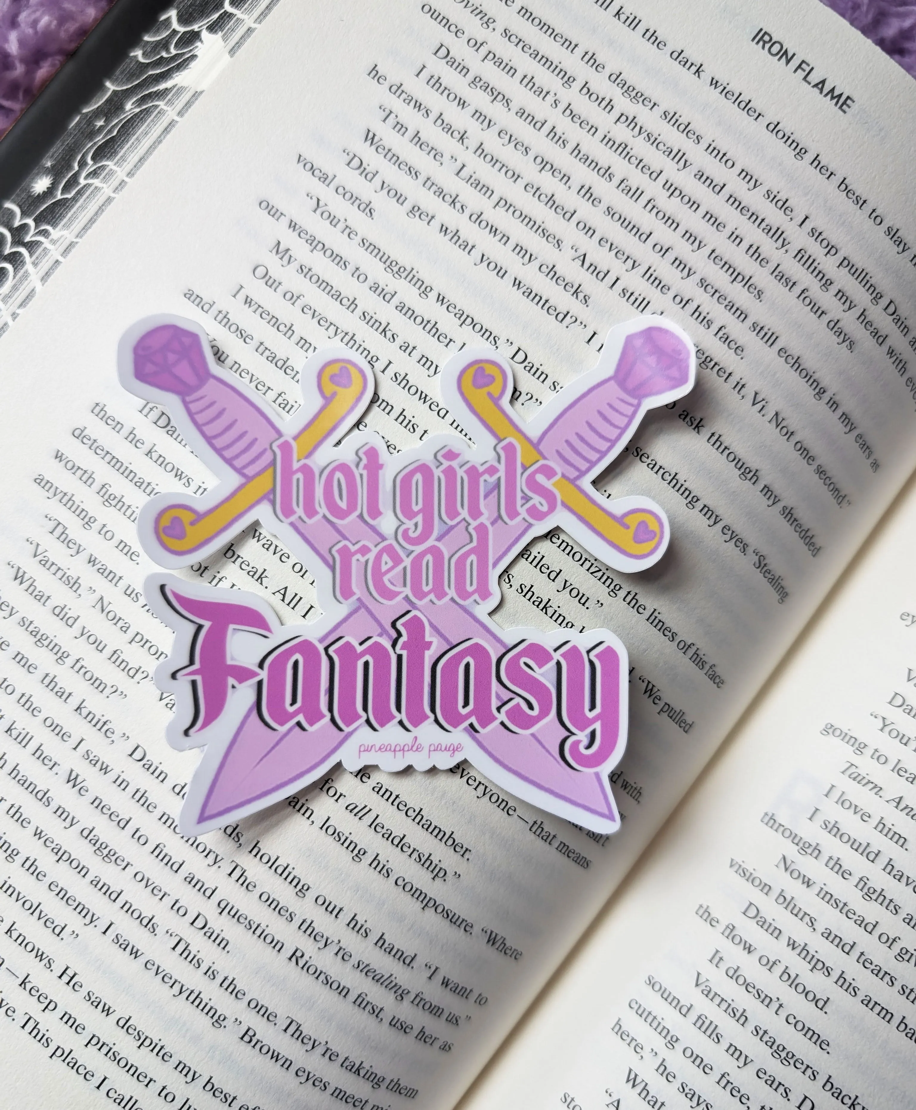 Hot Girls Read Fantasy - Metal Sublimation Bookmark