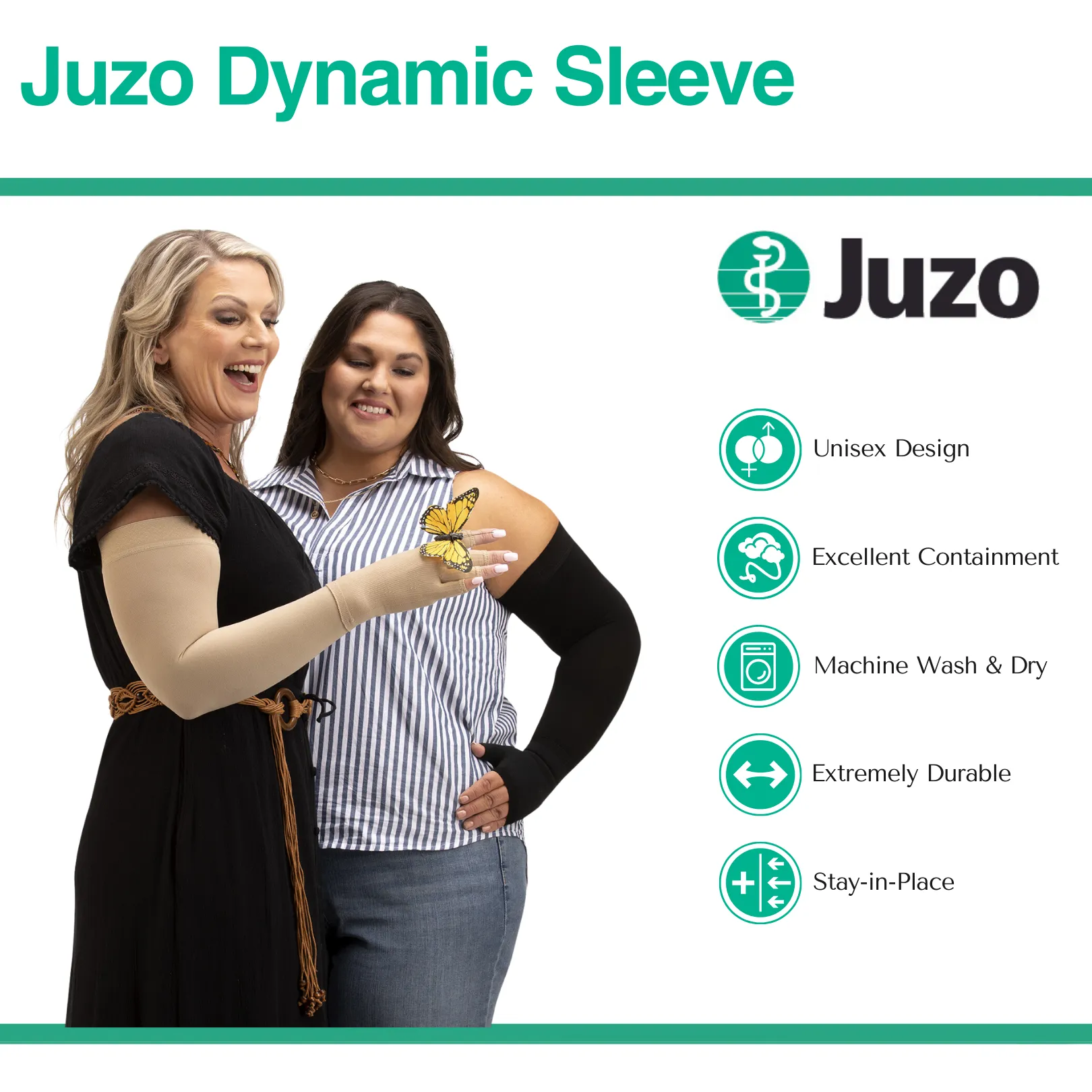 Juzo Dynamic Compression Arm Sleeve 30-40 mmHg, Beige