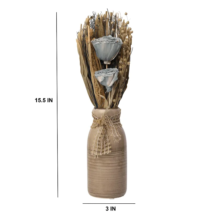 Lea Dried Ocean Blue Big Vase