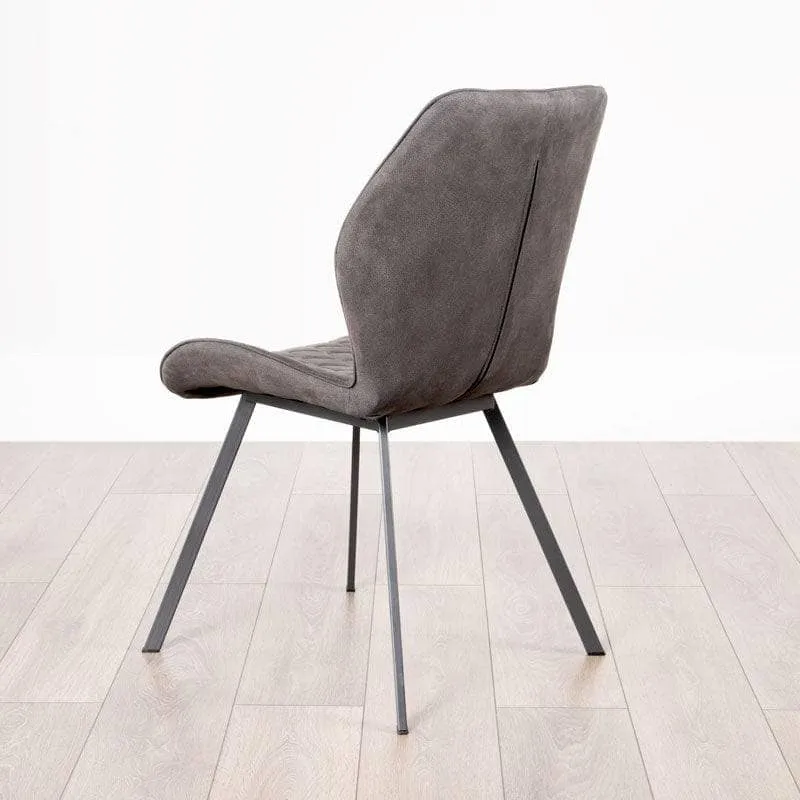 Lincoln Fixed Table & 4 Toronto Grey Chairs