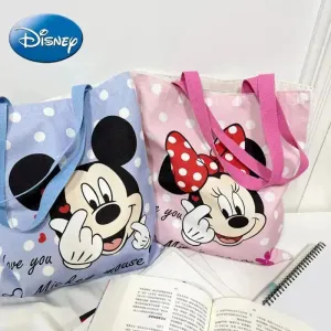 Mickey & Minnie Printed Pattern Shoulder Bag