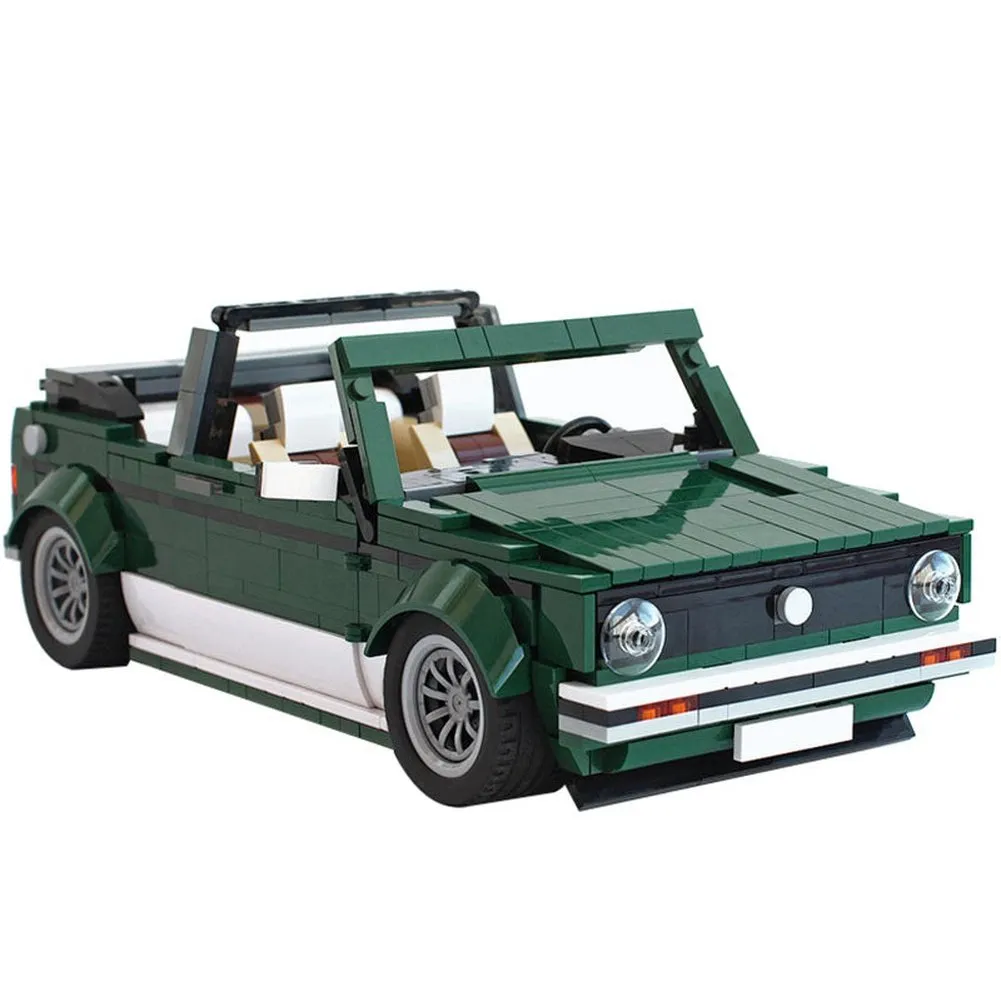 MOC  Compatible  B Technical Car Set Classic Convertible Sports Car MOC Supear City Racers Sets Building Blocks Bricks High Tech Toys