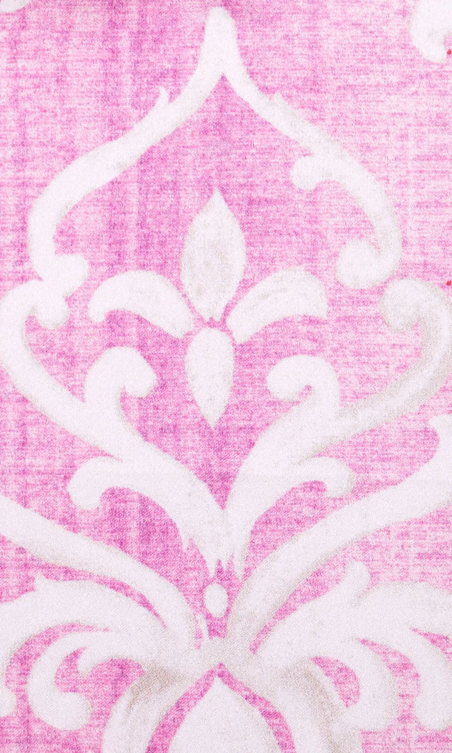 'Morden' Bespoke Custom Size Roman Blinds (Pink/ White)