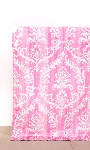 'Morden' Bespoke Custom Size Roman Blinds (Pink/ White)