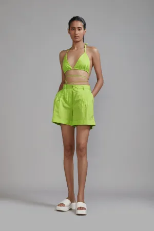 Neon Green Overlap Bralette